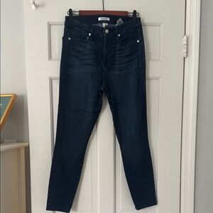 Good American Blue Skinny Jeans Dark Wash